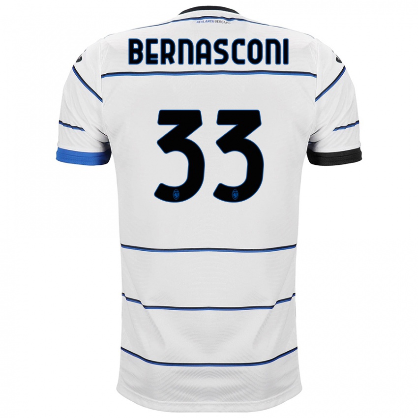 Mann Lorenzo Bernasconi #33 Hvit Bortetrøye Drakt Trøye 2023/24 Skjorter T-Skjorte