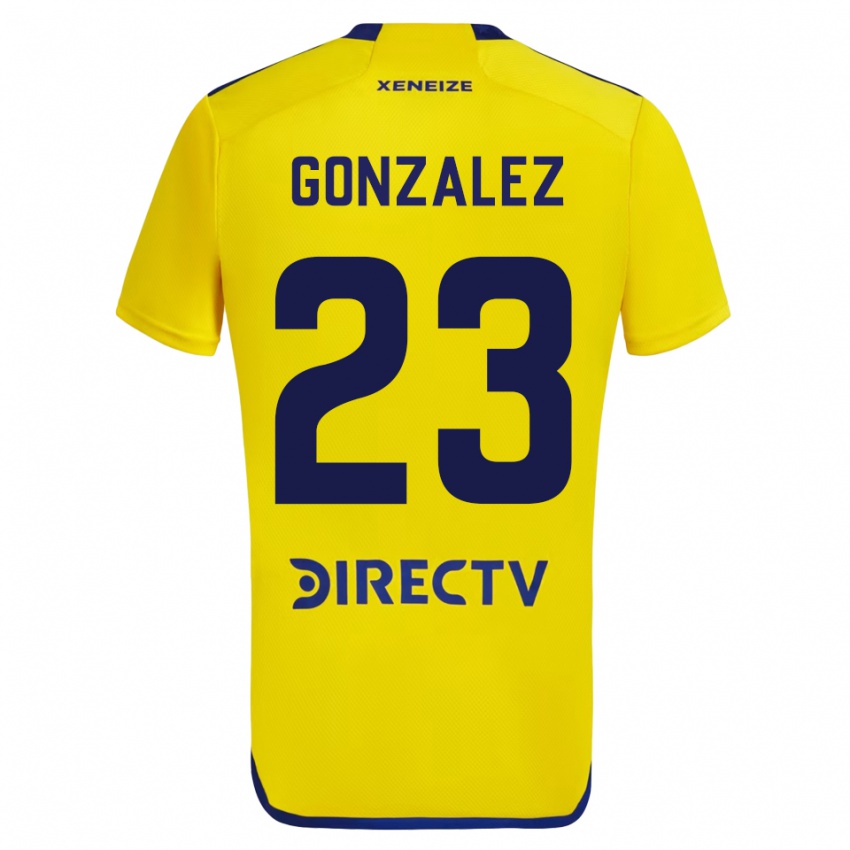 Mann Diego Gonzalez #23 Gul Bortetrøye Drakt Trøye 2023/24 Skjorter T-Skjorte