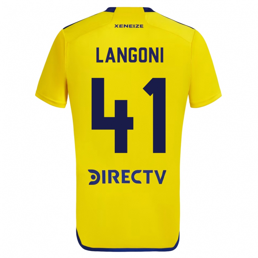 Mann Luca Langoni #41 Gul Bortetrøye Drakt Trøye 2023/24 Skjorter T-Skjorte