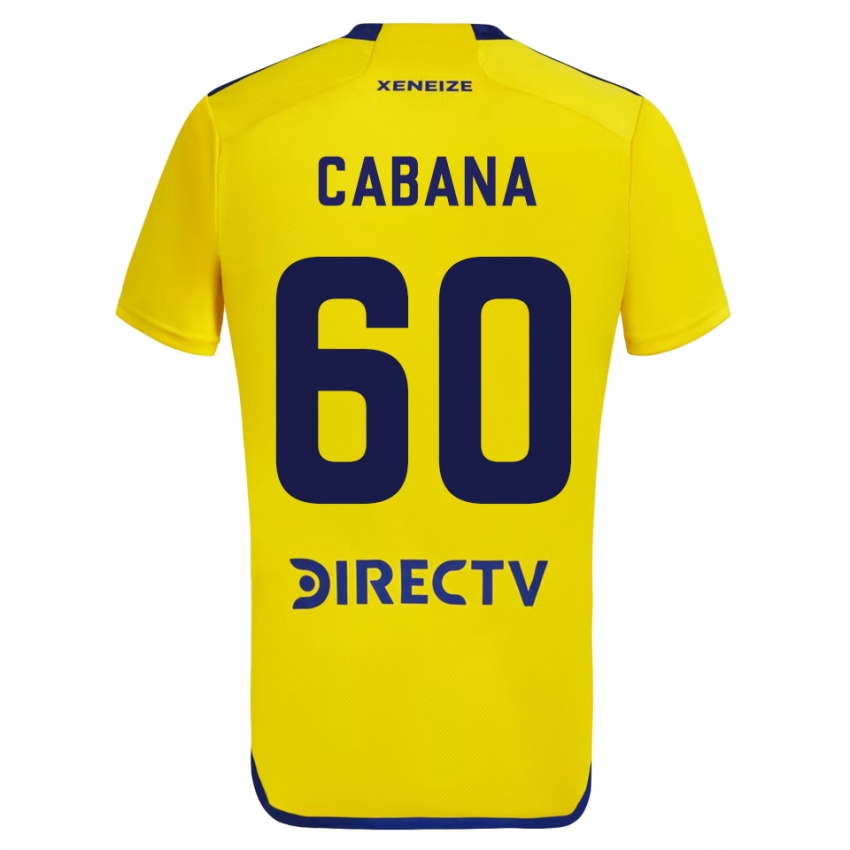 Mann Juan Pablo Cabana #60 Gul Bortetrøye Drakt Trøye 2023/24 Skjorter T-Skjorte