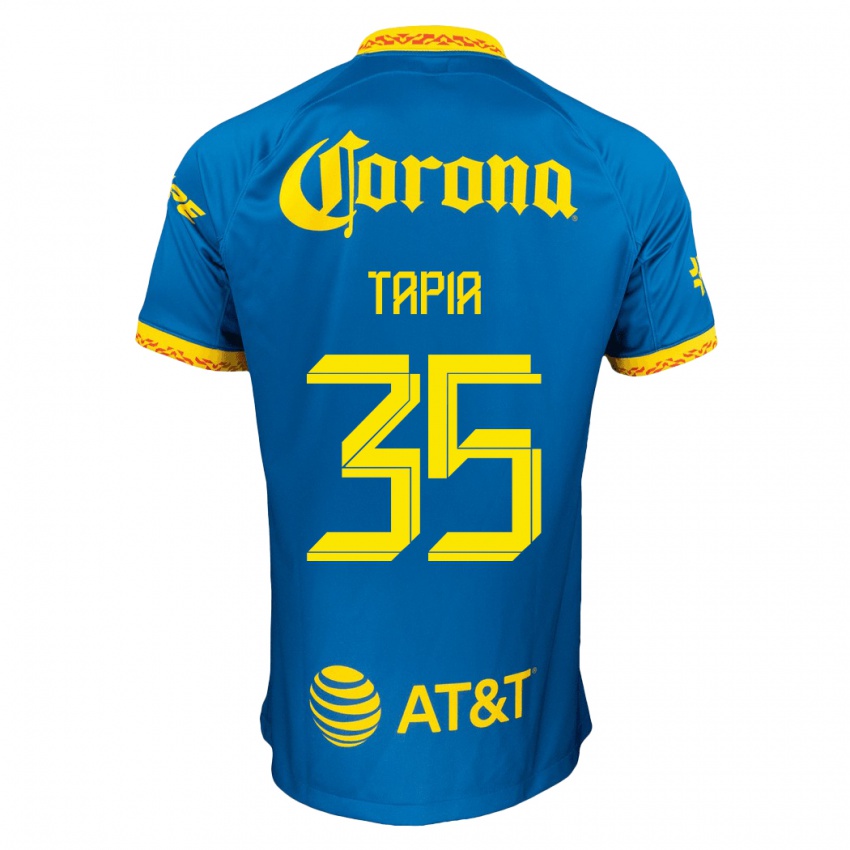 Mann Fernando Tapia #35 Blå Bortetrøye Drakt Trøye 2023/24 Skjorter T-Skjorte