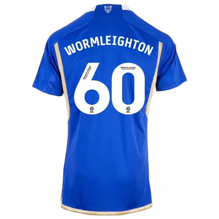 Dame Joe Wormleighton #60 Kongeblå Hjemmetrøye Drakt Trøye 2023/24 Skjorter T-Skjorte