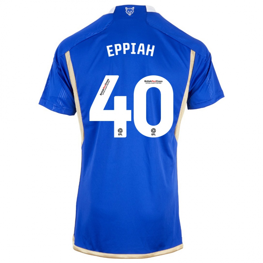 Dame Josh Eppiah #40 Kongeblå Hjemmetrøye Drakt Trøye 2023/24 Skjorter T-Skjorte