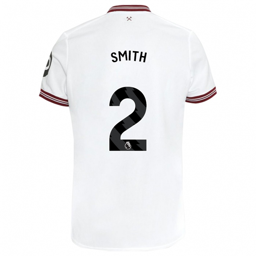 Dame Kirsty Smith #2 Hvit Bortetrøye Drakt Trøye 2023/24 Skjorter T-Skjorte