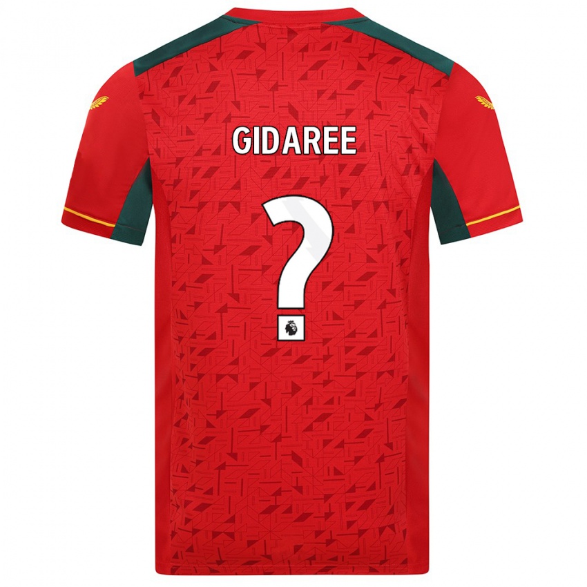 Dame Josh Gidaree #0 Rød Bortetrøye Drakt Trøye 2023/24 Skjorter T-Skjorte