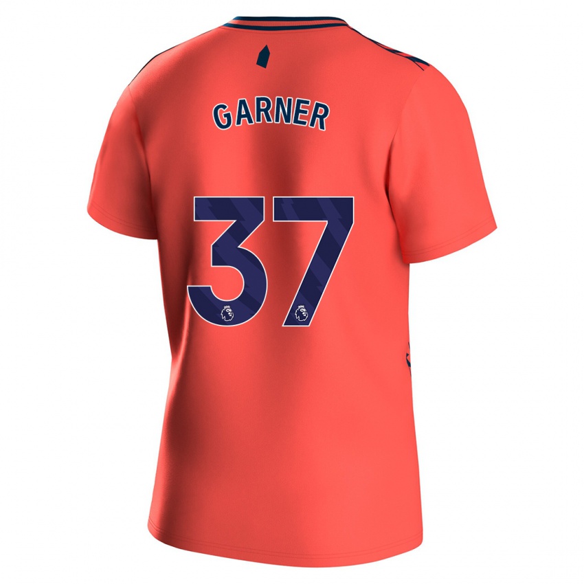 Dame James Garner #37 Korall Bortetrøye Drakt Trøye 2023/24 Skjorter T-Skjorte