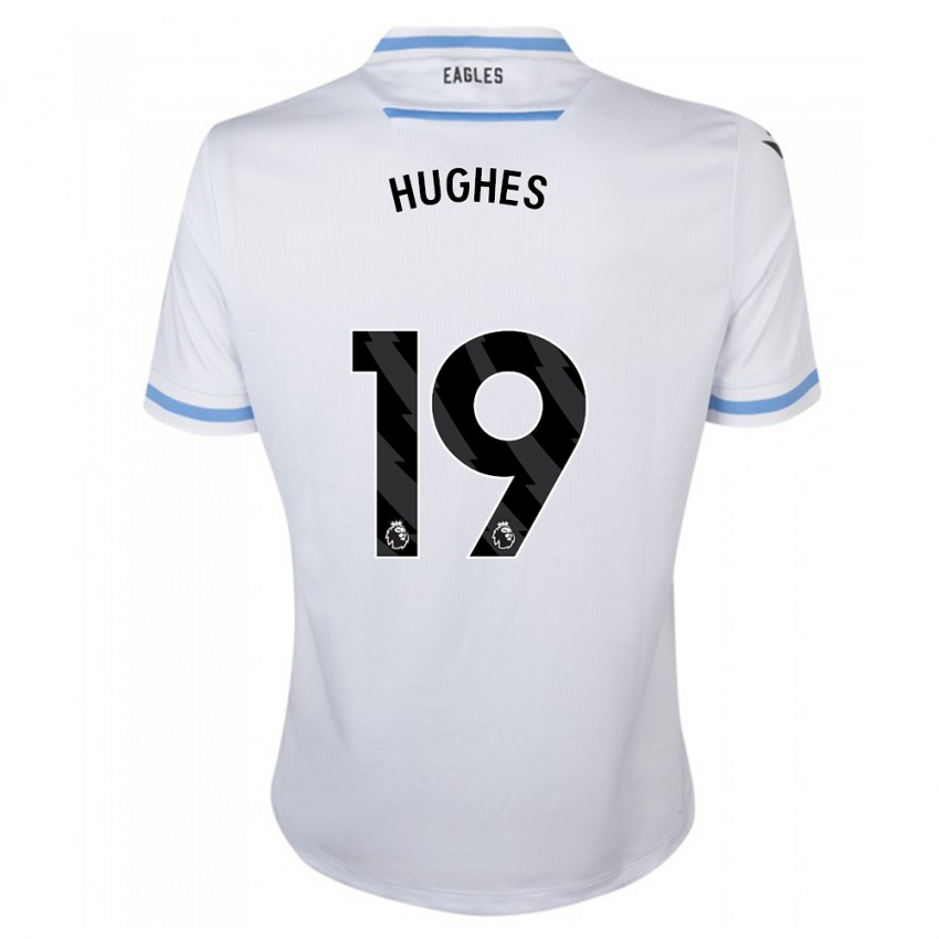 Dame Will Hughes #19 Hvit Bortetrøye Drakt Trøye 2023/24 Skjorter T-Skjorte