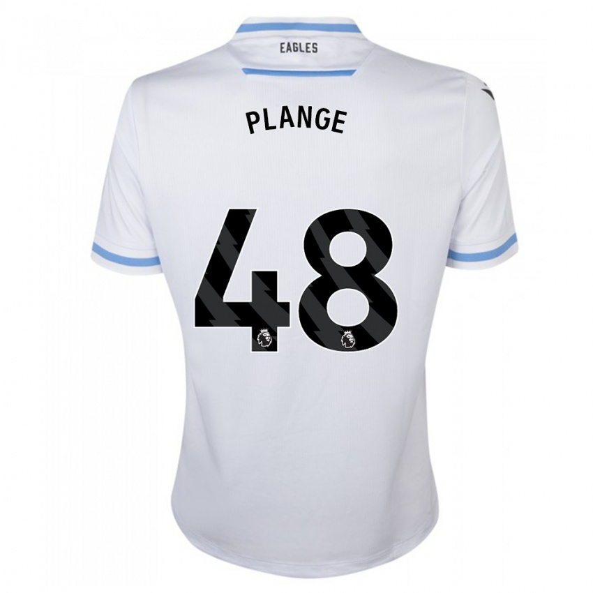 Dame Luke Plange #48 Hvit Bortetrøye Drakt Trøye 2023/24 Skjorter T-Skjorte