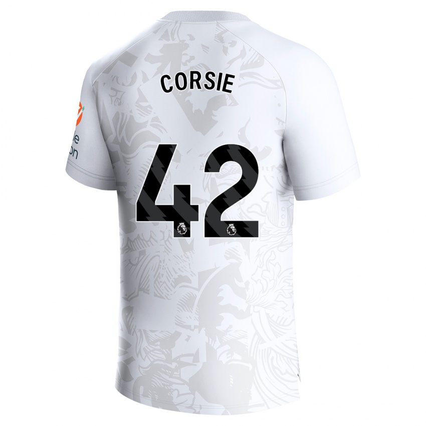 Dame Rachel Corsie #42 Hvit Bortetrøye Drakt Trøye 2023/24 Skjorter T-Skjorte