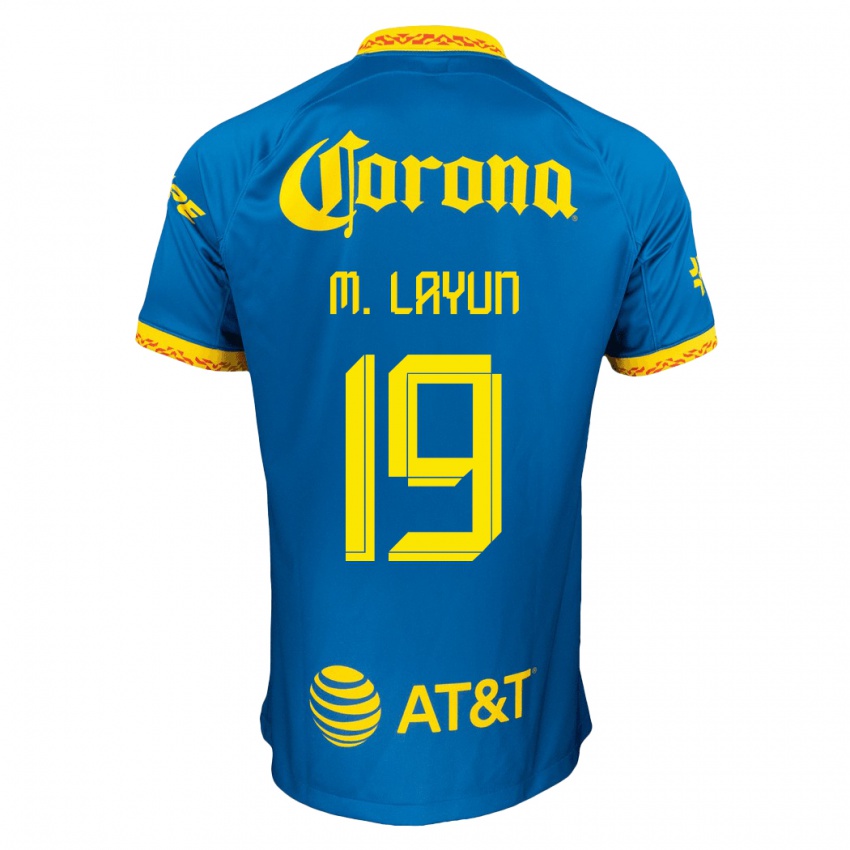 Dame Miguel Layun #19 Blå Bortetrøye Drakt Trøye 2023/24 Skjorter T-Skjorte