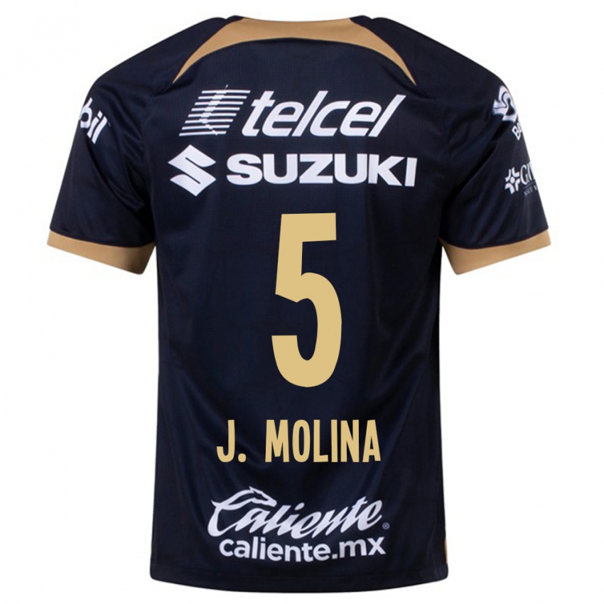 Dame Jesús Molina #5 Mørke Blå Bortetrøye Drakt Trøye 2023/24 Skjorter T-Skjorte