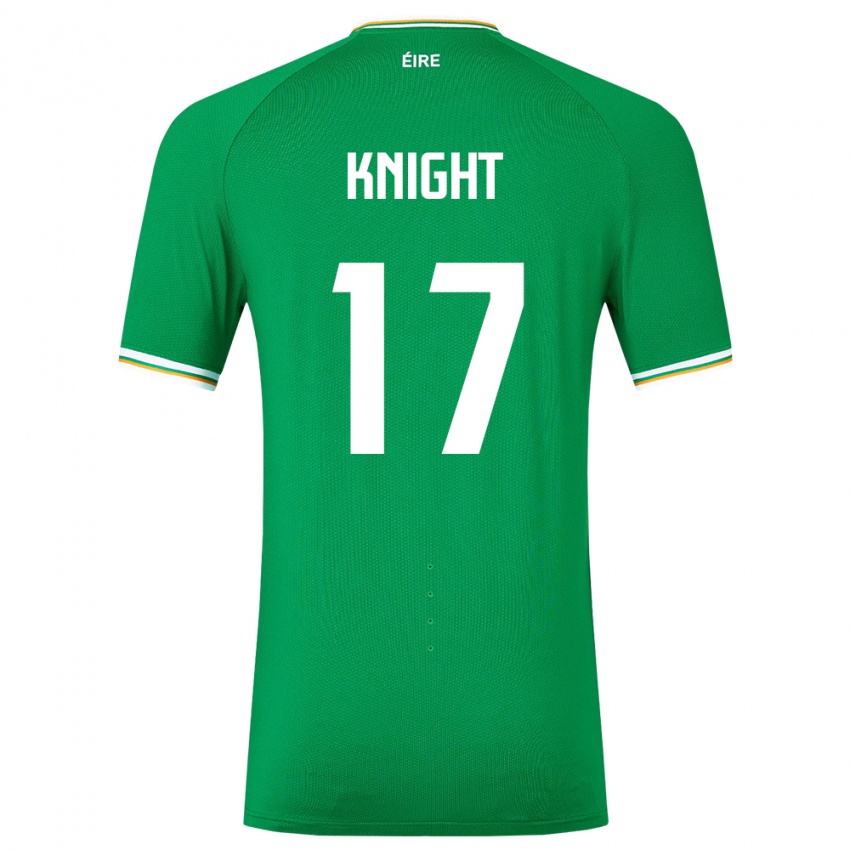 Barn Irland Jason Knight #17 Grønn Hjemmetrøye Drakt Trøye 24-26 Skjorter T-Skjorte