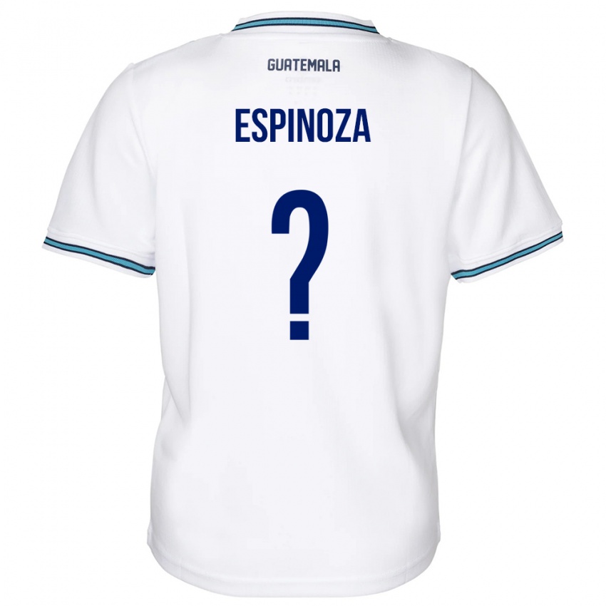 Barn Guatemala José Espinoza #0 Hvit Hjemmetrøye Drakt Trøye 24-26 Skjorter T-Skjorte