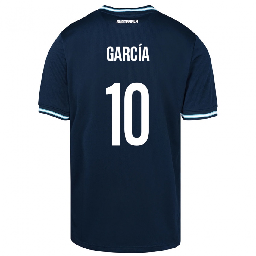 Barn Guatemala Gabriel García #10 Blå Bortetrøye Drakt Trøye 24-26 Skjorter T-Skjorte