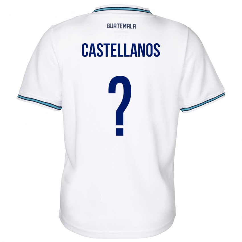 Mann Guatemala Jezmin Castellanos #0 Hvit Hjemmetrøye Drakt Trøye 24-26 Skjorter T-Skjorte