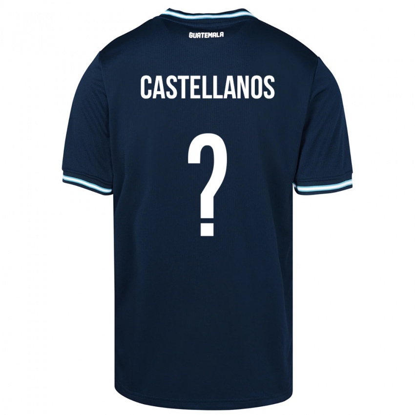 Mann Guatemala Jezmin Castellanos #0 Blå Bortetrøye Drakt Trøye 24-26 Skjorter T-Skjorte