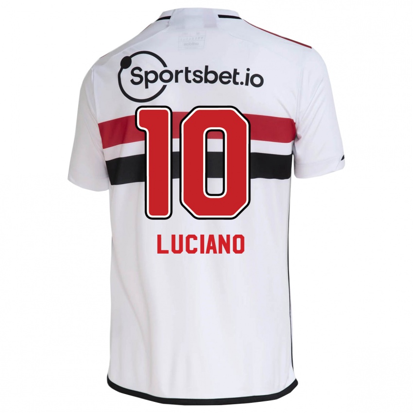Barn Luciano #10 Hvit Hjemmetrøye Drakt Trøye 2023/24 Skjorter T-Skjorte