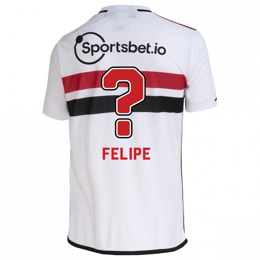Barn Luis Felipe #0 Hvit Hjemmetrøye Drakt Trøye 2023/24 Skjorter T-Skjorte