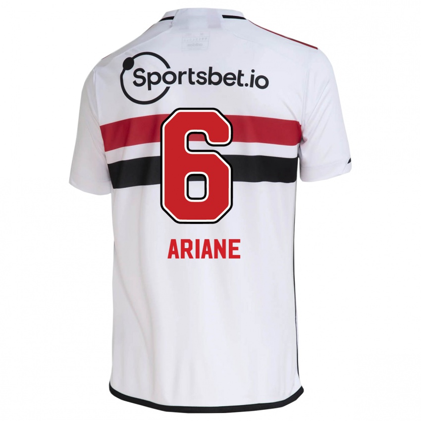 Barn Ariane #6 Hvit Hjemmetrøye Drakt Trøye 2023/24 Skjorter T-Skjorte