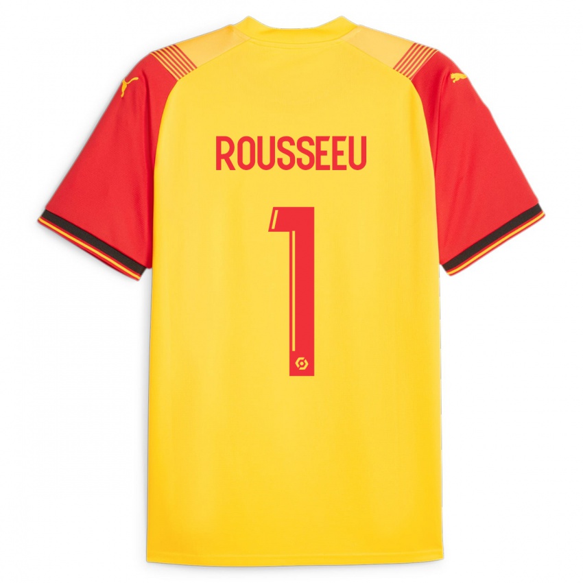 Barn Justine Rousseeu #1 Gul Hjemmetrøye Drakt Trøye 2023/24 Skjorter T-Skjorte