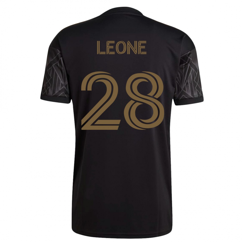 Barn Tony Leone #28 Svart Hjemmetrøye Drakt Trøye 2023/24 Skjorter T-Skjorte
