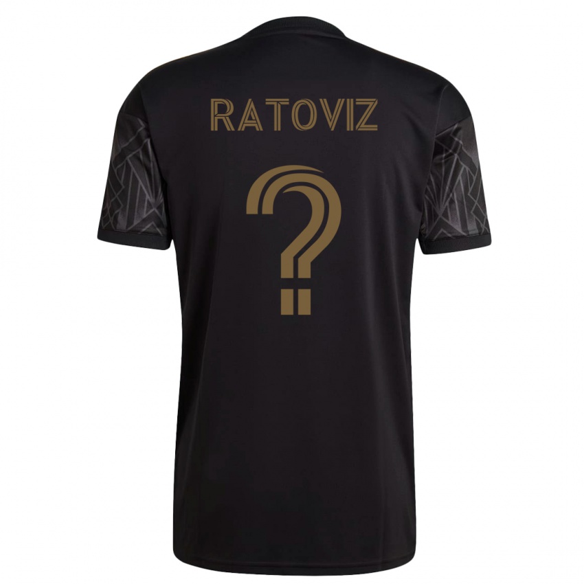 Barn Tamir Ratoviz #0 Svart Hjemmetrøye Drakt Trøye 2023/24 Skjorter T-Skjorte