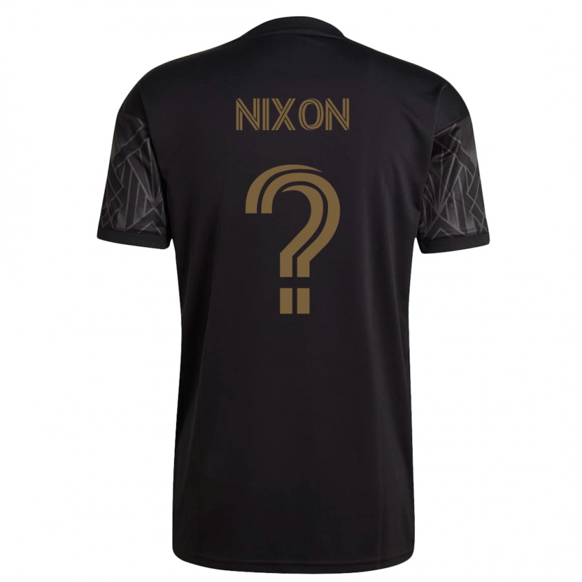 Barn Shakir Nixon #0 Svart Hjemmetrøye Drakt Trøye 2023/24 Skjorter T-Skjorte