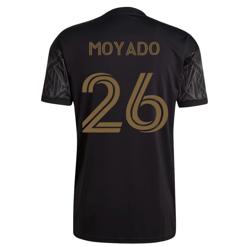 Barn Bryan Moyado #26 Svart Hjemmetrøye Drakt Trøye 2023/24 Skjorter T-Skjorte