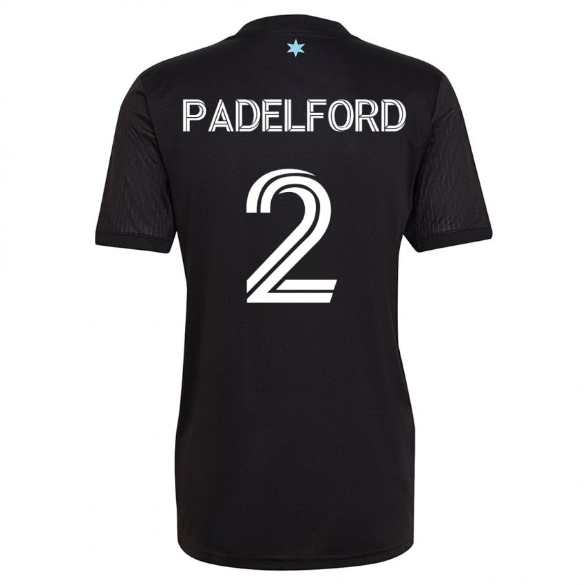 Barn Devin Padelford #2 Svart Hjemmetrøye Drakt Trøye 2023/24 Skjorter T-Skjorte