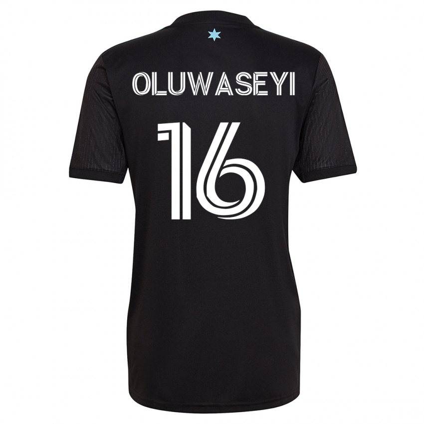 Barn Tani Oluwaseyi #16 Svart Hjemmetrøye Drakt Trøye 2023/24 Skjorter T-Skjorte