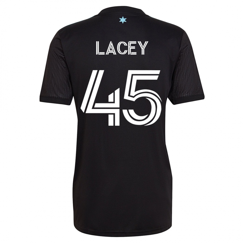 Barn Kameron Lacey #45 Svart Hjemmetrøye Drakt Trøye 2023/24 Skjorter T-Skjorte