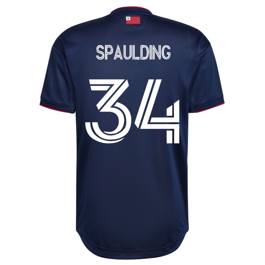 Barn Ryan Spaulding #34 Marinen Hjemmetrøye Drakt Trøye 2023/24 Skjorter T-Skjorte