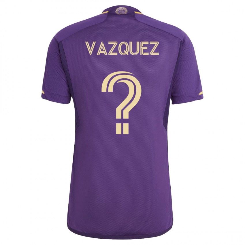 Barn Daniel Vazquez #0 Fiolett Hjemmetrøye Drakt Trøye 2023/24 Skjorter T-Skjorte