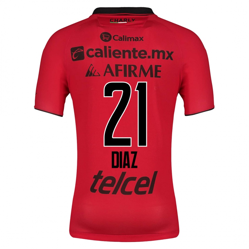 Barn Ricardo Díaz #21 Rød Hjemmetrøye Drakt Trøye 2023/24 Skjorter T-Skjorte