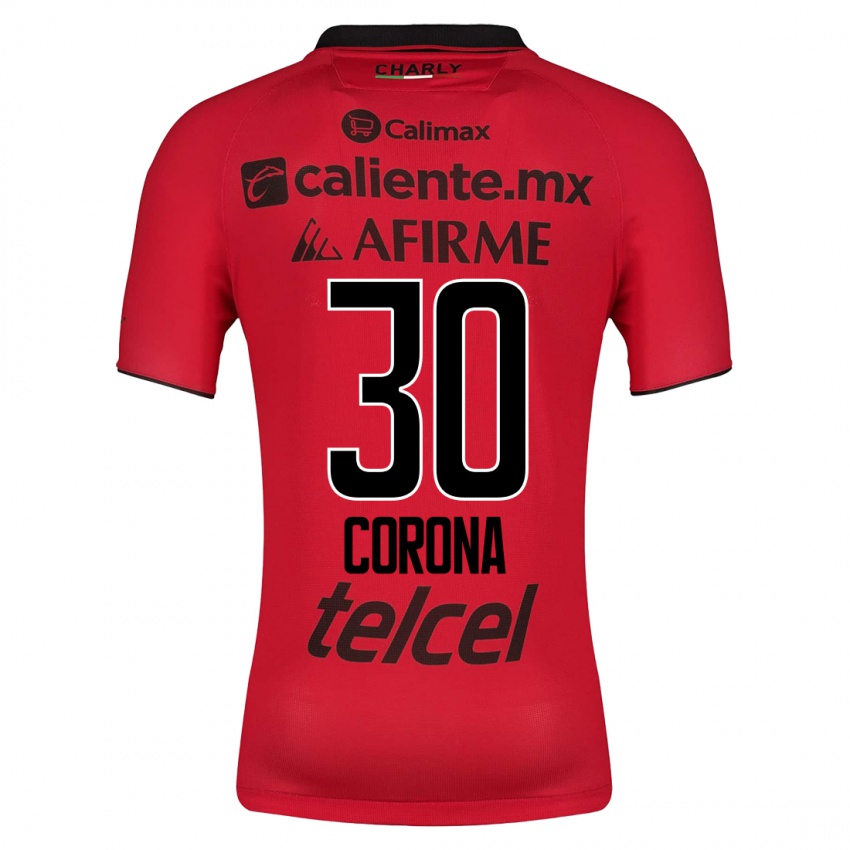 Barn Jesús Corona #30 Rød Hjemmetrøye Drakt Trøye 2023/24 Skjorter T-Skjorte