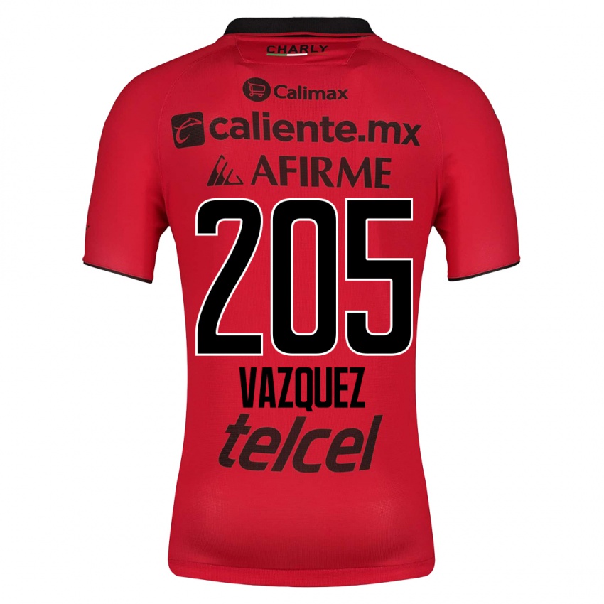 Barn Aldair Vázquez #205 Rød Hjemmetrøye Drakt Trøye 2023/24 Skjorter T-Skjorte