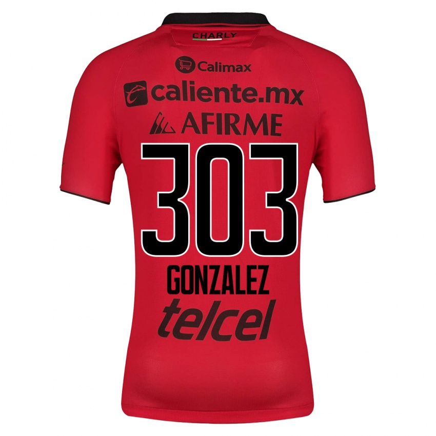 Barn Osmar González #303 Rød Hjemmetrøye Drakt Trøye 2023/24 Skjorter T-Skjorte