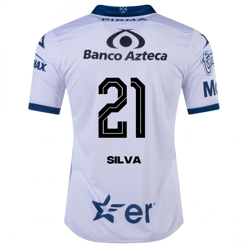 Barn Gastón Silva #21 Hvit Hjemmetrøye Drakt Trøye 2023/24 Skjorter T-Skjorte