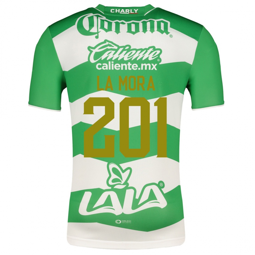 Barn Luis De La Mora #201 Grønn Hjemmetrøye Drakt Trøye 2023/24 Skjorter T-Skjorte