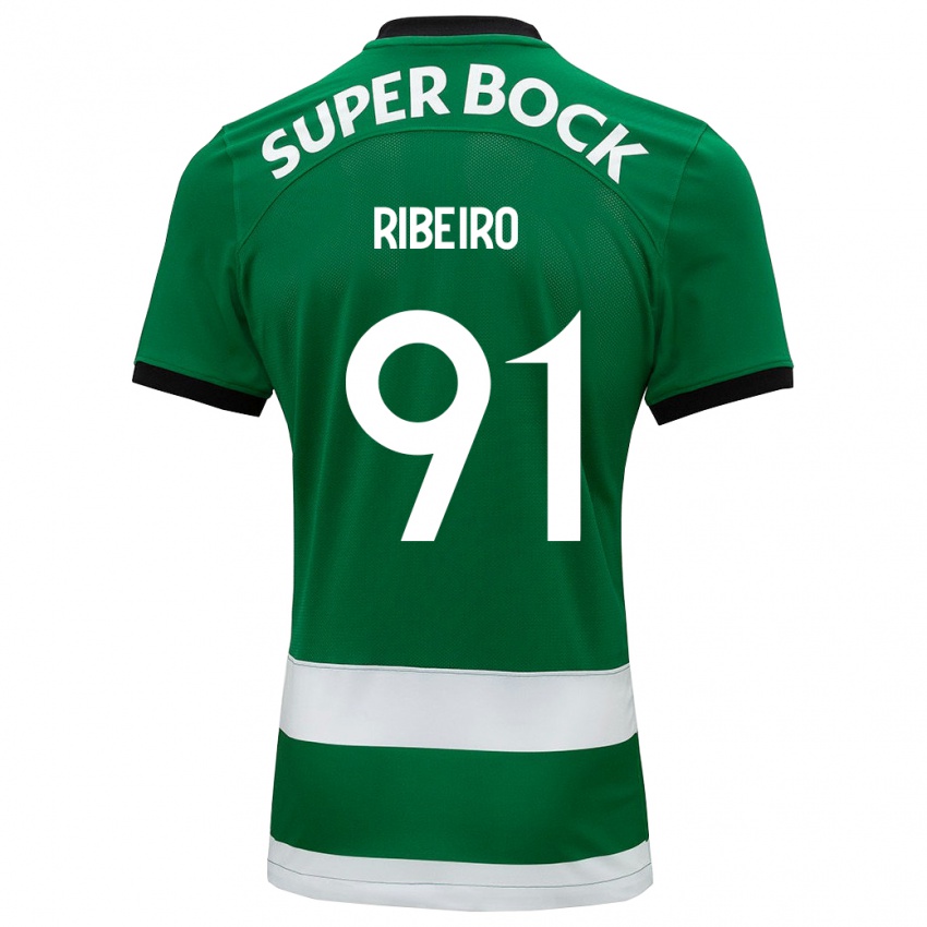 Barn Rodrigo Ribeiro #91 Grønn Hjemmetrøye Drakt Trøye 2023/24 Skjorter T-Skjorte
