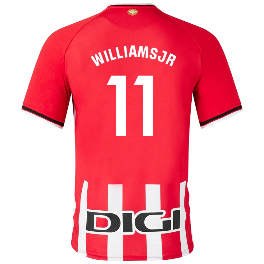 Barn Nico Williams #11 Rød Hjemmetrøye Drakt Trøye 2023/24 Skjorter T-Skjorte