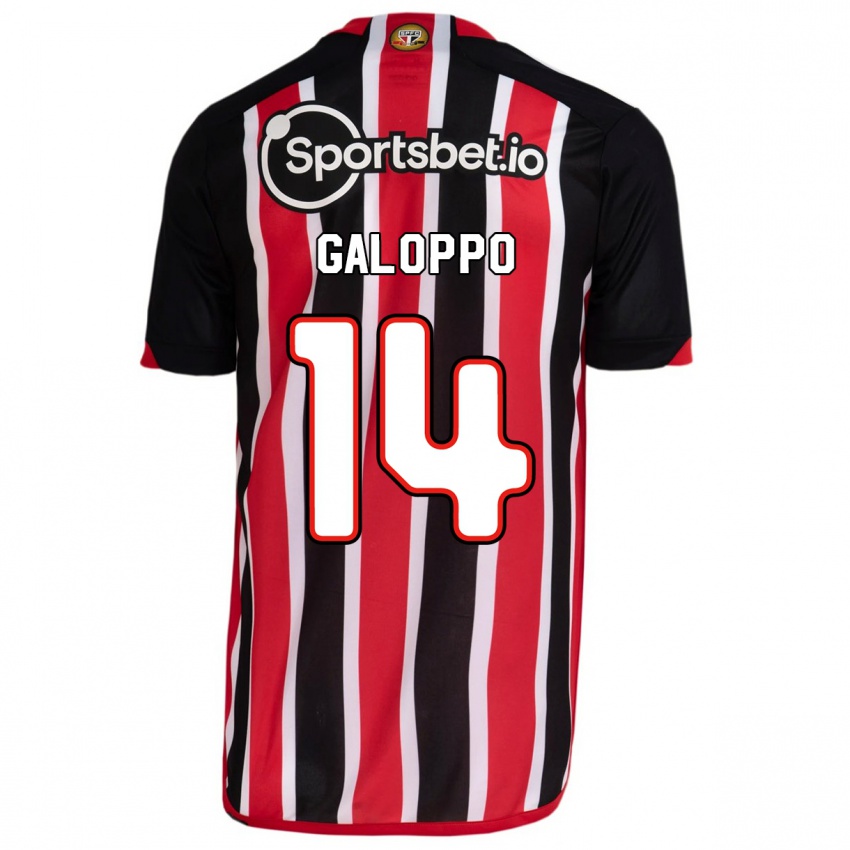 Barn Giuliano Galoppo #14 Blå Rød Bortetrøye Drakt Trøye 2023/24 Skjorter T-Skjorte
