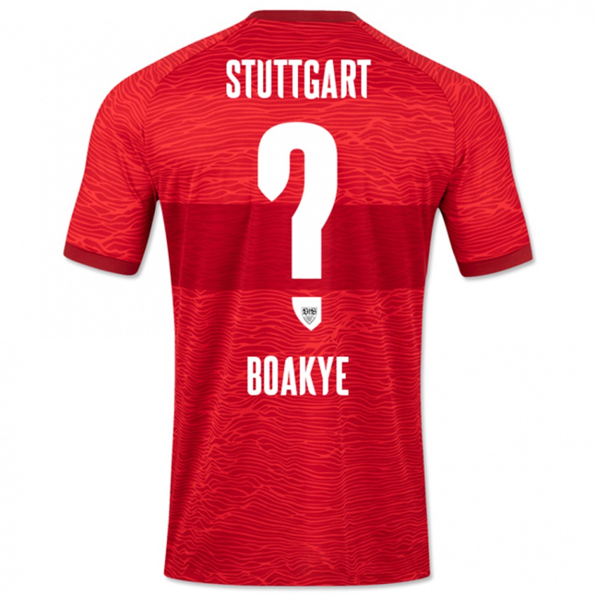 Barn Benjamin Boakye #0 Rød Bortetrøye Drakt Trøye 2023/24 Skjorter T-Skjorte