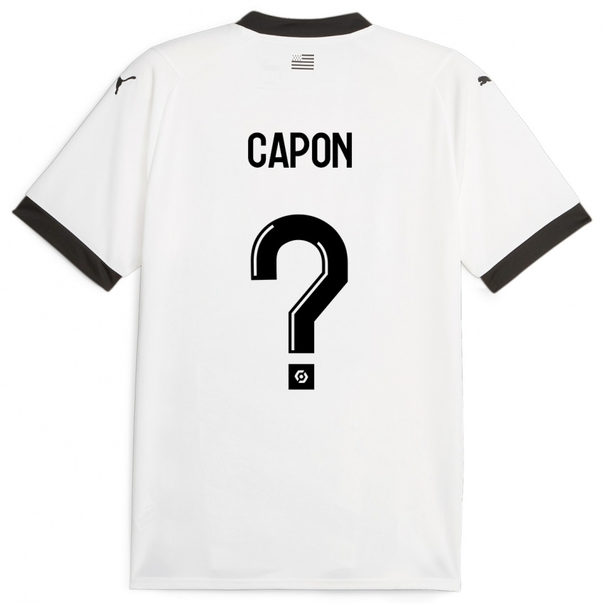 Barn José Capon #0 Hvit Bortetrøye Drakt Trøye 2023/24 Skjorter T-Skjorte
