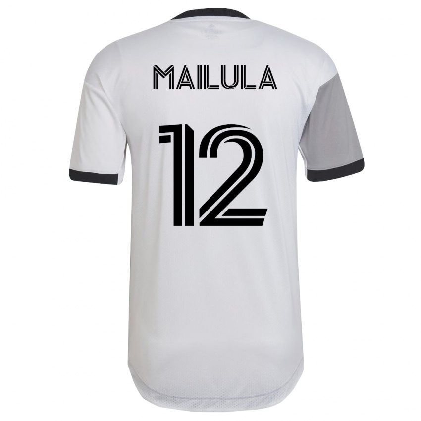 Barn Cassius Mailula #12 Hvit Bortetrøye Drakt Trøye 2023/24 Skjorter T-Skjorte