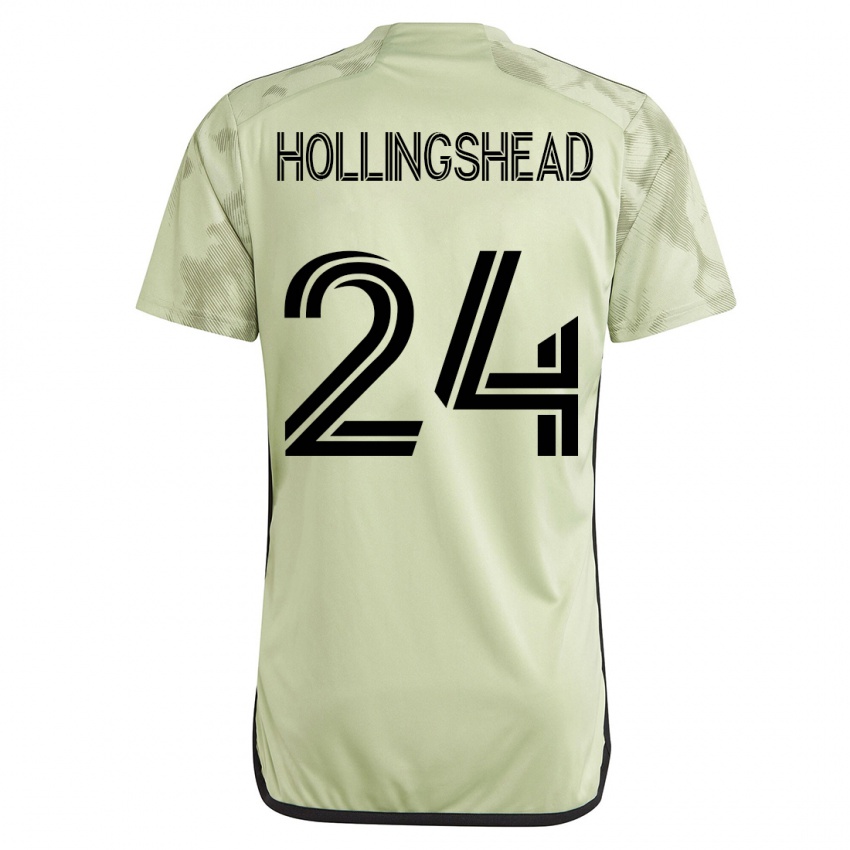Barn Ryan Hollingshead #24 Grønn Bortetrøye Drakt Trøye 2023/24 Skjorter T-Skjorte