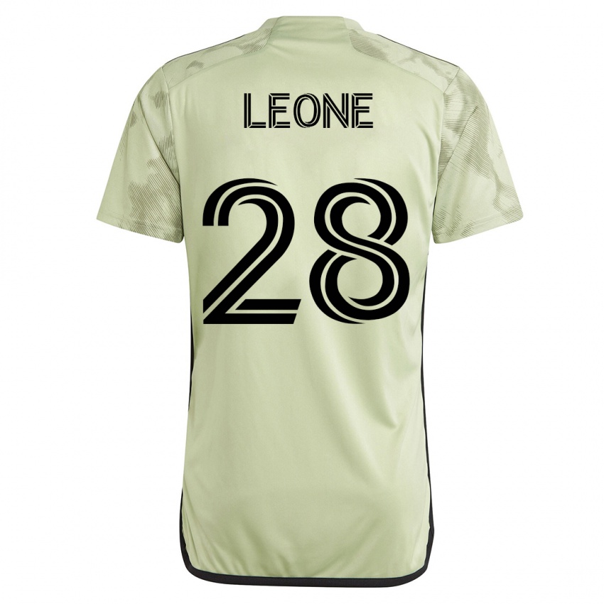 Barn Tony Leone #28 Grønn Bortetrøye Drakt Trøye 2023/24 Skjorter T-Skjorte