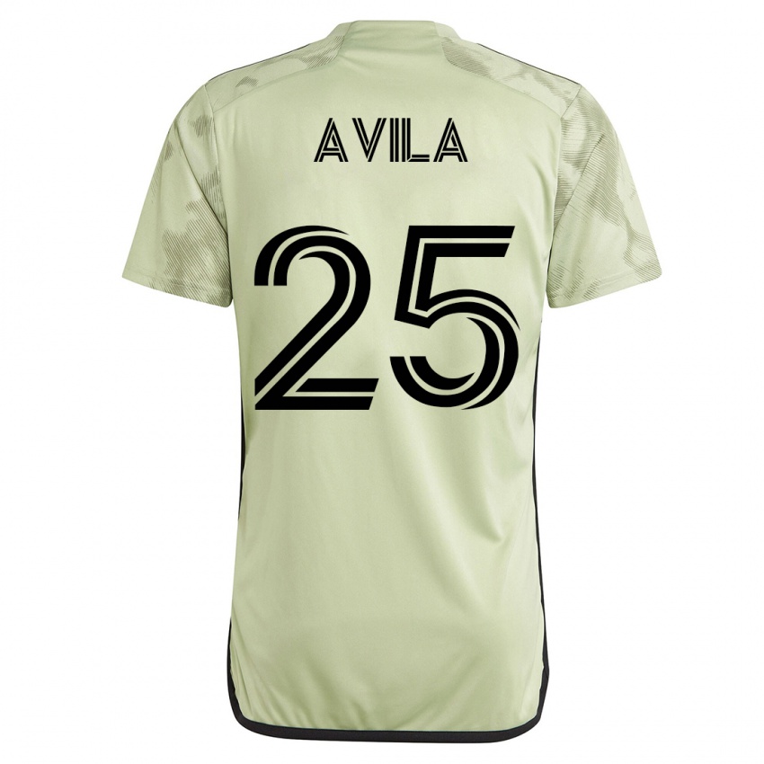 Barn Armando Avila #25 Grønn Bortetrøye Drakt Trøye 2023/24 Skjorter T-Skjorte