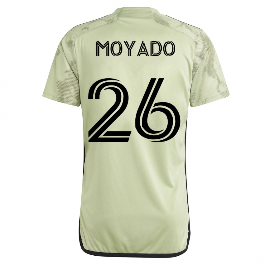 Barn Bryan Moyado #26 Grønn Bortetrøye Drakt Trøye 2023/24 Skjorter T-Skjorte