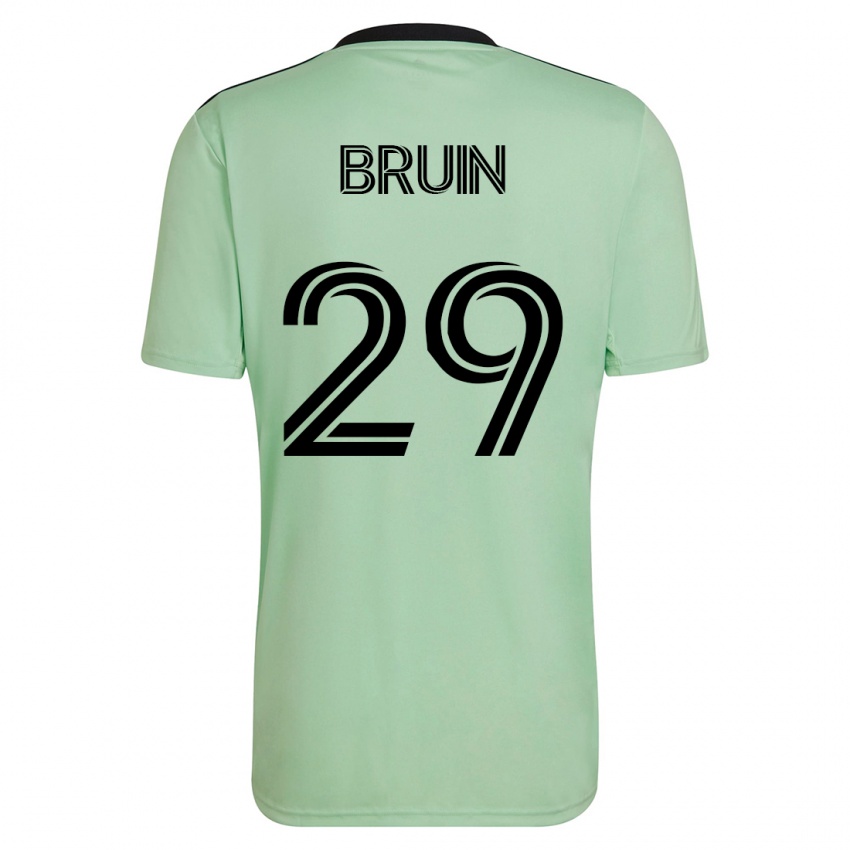 Barn Will Bruin #29 Lysegrønn Bortetrøye Drakt Trøye 2023/24 Skjorter T-Skjorte